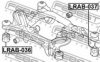 LANDROVER KHC000060 Mounting, axle beam